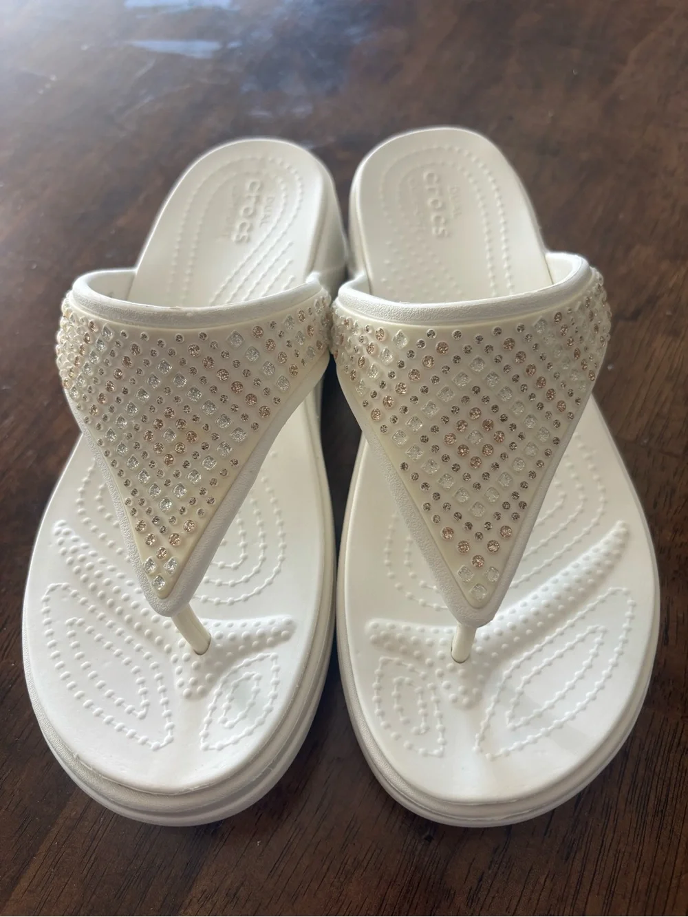CROCS white sandals